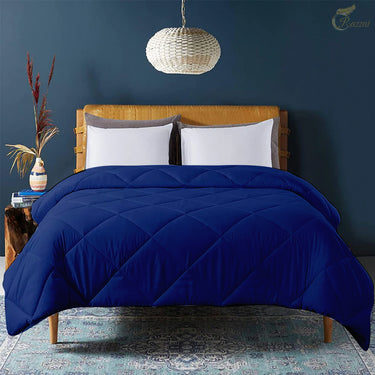 lightweight quilt for winter medium blue