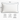 White pillow with dimensions and features on a white background