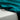 Teal fabric draped over a white surface