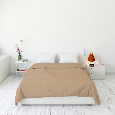 Premium bedding duvet cover crafted with hypoallergenic fabric for healthy sleep (beige)