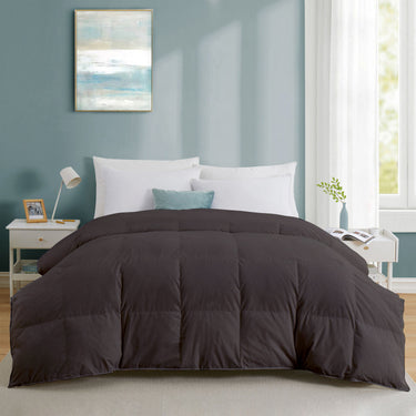 Best Affordable 300 GSM Comforter โ Luxury Bedding for Mild Winter Nights (dark grey)