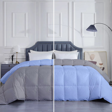 Premium Lightweight 300 GSM Comforter – Ideal for Mild Winter
(silver sky blue)