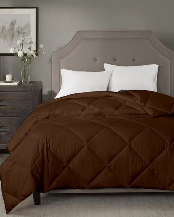 summer ac comforter chocolate brown