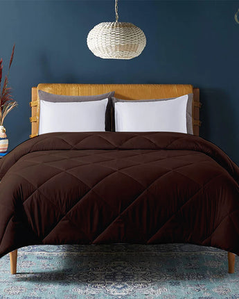 comforter for ac room chocolate brown