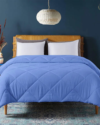 light comforter for summer sky blue