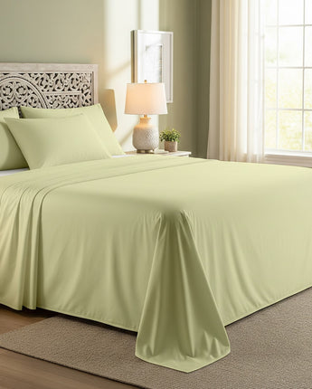 Ivory Cotton Flat Bedsheet – Modern, Soft & Effortlessly Stylish