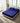 Medium Blue Cotton Fitted Bedsheet Set with 2 Pillow Covers
