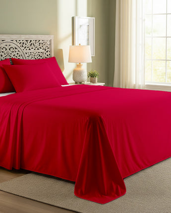 Hot Pink Cotton Flat Bedsheet – Modern, Soft & Effortlessly Stylish