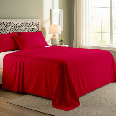 Hot Pink Cotton Flat Bedsheet – Modern, Soft & Effortlessly Stylish