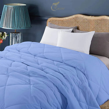 150 GSM Soft AC Comforter| Lightweight & Microfiber| Sky Blue|