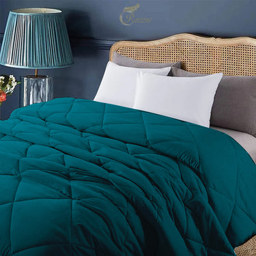 150 GSM Soft AC Comforter| Microfiber & Lightweight |Teal|