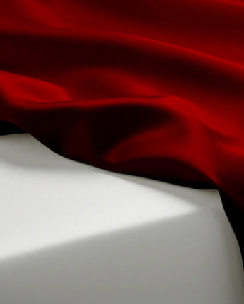 Burgundy Velvet Satin Flatted Bedsheet – Royal Elegance & Premium Comfort