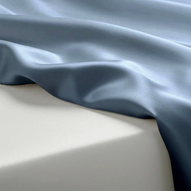 Coin Grey Satin Flatted Bedsheet – Smooth, Elegant & Comfortable