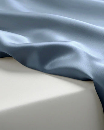 Coin Grey Velvet Satin Flatted Bedsheet – Modern Elegance & Premium Comfort