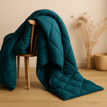 Elegant comforter with refined stitching for high-end global lifestyle homes(teal)