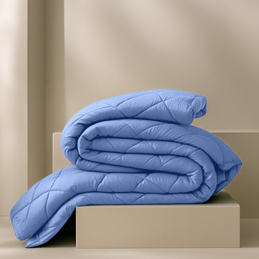 Premium luxury bedding comforter for high-end lifestyle and restful elegance (sky blue)