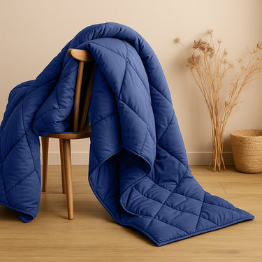 100 GSM luxury bedding comforter blending softness, elegance, and comfort(medium blue)