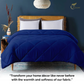 Razzai - 200 GSM Soft AC Comforter Hotel Quality-Down Alternative Comforter - All Season |AC Comforter/Blanket/Quilt/Rajai |Medium Blue