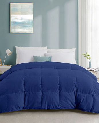 quilted bedding medium blue