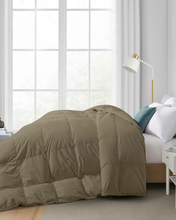 Razzai Down Alternative Soft Quilted 300 GSM All Weather Comforter |Beige | Microfibre, lightweight