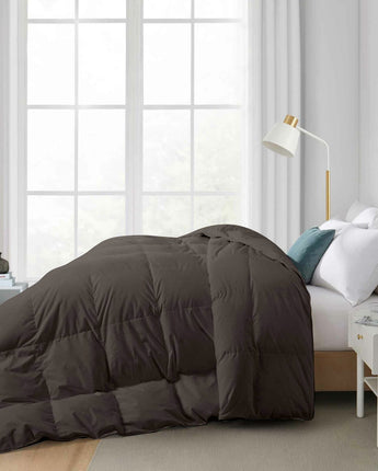 Razzai Down Alternative Soft Quilted 300 GSM All Weather Comforter |Dark Grey | Microfibre, lightweight