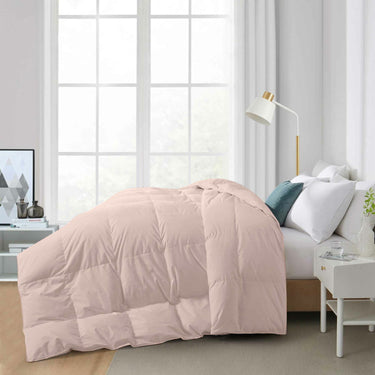 300 GSM All Weather Comforter |Peach |Microfiber, lightweight|