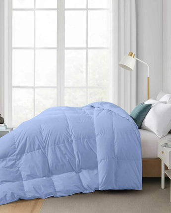 Razzai Down Alternative Soft Quilted 300 GSM All Weather Comforter |Sky Blue