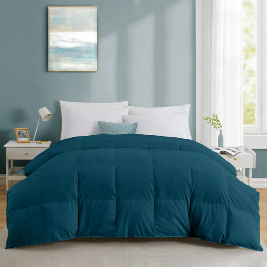 Razzai Down Alternative Soft Quilted 300 GSM All Weather Comforter|Teal | Microfibre, lightweight
