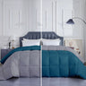  Breathable 300 GSM Comforter – Perfect for Year Round Comfort
(silver teal)
