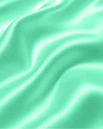 Premium Aqua Green Satin Bedsheet – Soft, Silky Smooth Finish for Luxurious Sleep & Elegant Bedroom Aesthetic