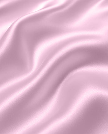 Luxury Baby Pink Velvet Satin Fitted Bedsheet – Ultra Soft & Wrinkle-Free Comfort