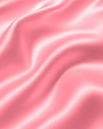 Coral Pink Satin Fitted Bedsheet | Smooth Velvet Finish | Premium Bedroom Elegance