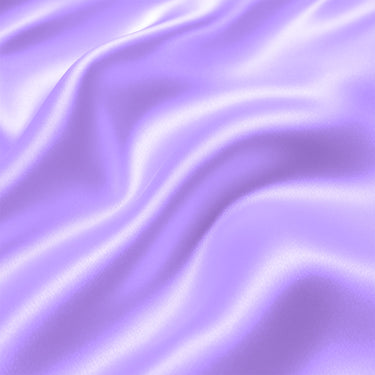 Lavender Satin Fitted Bedsheet With Pillow Cover