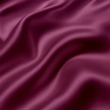 Light Mauve Satin Fitted Bedsheet With Pillow Cover