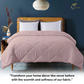 Razzai - 200 GSM Soft AC Comforter Hotel Quality-Down Alternative Comforter - All Season |AC Comforter/Blanket/Quilt/Rajai |Peach