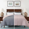ac comforter quilt silver peach