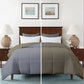 Razzai - 200 GSM Soft AC Comforter Hotel Quality-Down Alternative Reversible Comforter - All Season |AC Comforter/Blanket/Quilt/Rajai Double Bed|Silver/DarkGrey