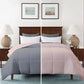 Razzai - 200 GSM Soft AC Comforter Hotel Quality-Down Alternative Reversible Comforter - All Season |AC Comforter/Blanket/Quilt/Rajai Double Bed|Silver/Medium Blue