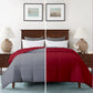 Razzai - 200 GSM Soft AC Comforter Hotel Quality-Down Alternative Reversible Comforter - All Season |AC Comforter/Blanket/Quilt/Rajai Double Bed|Silver/Sky Blue