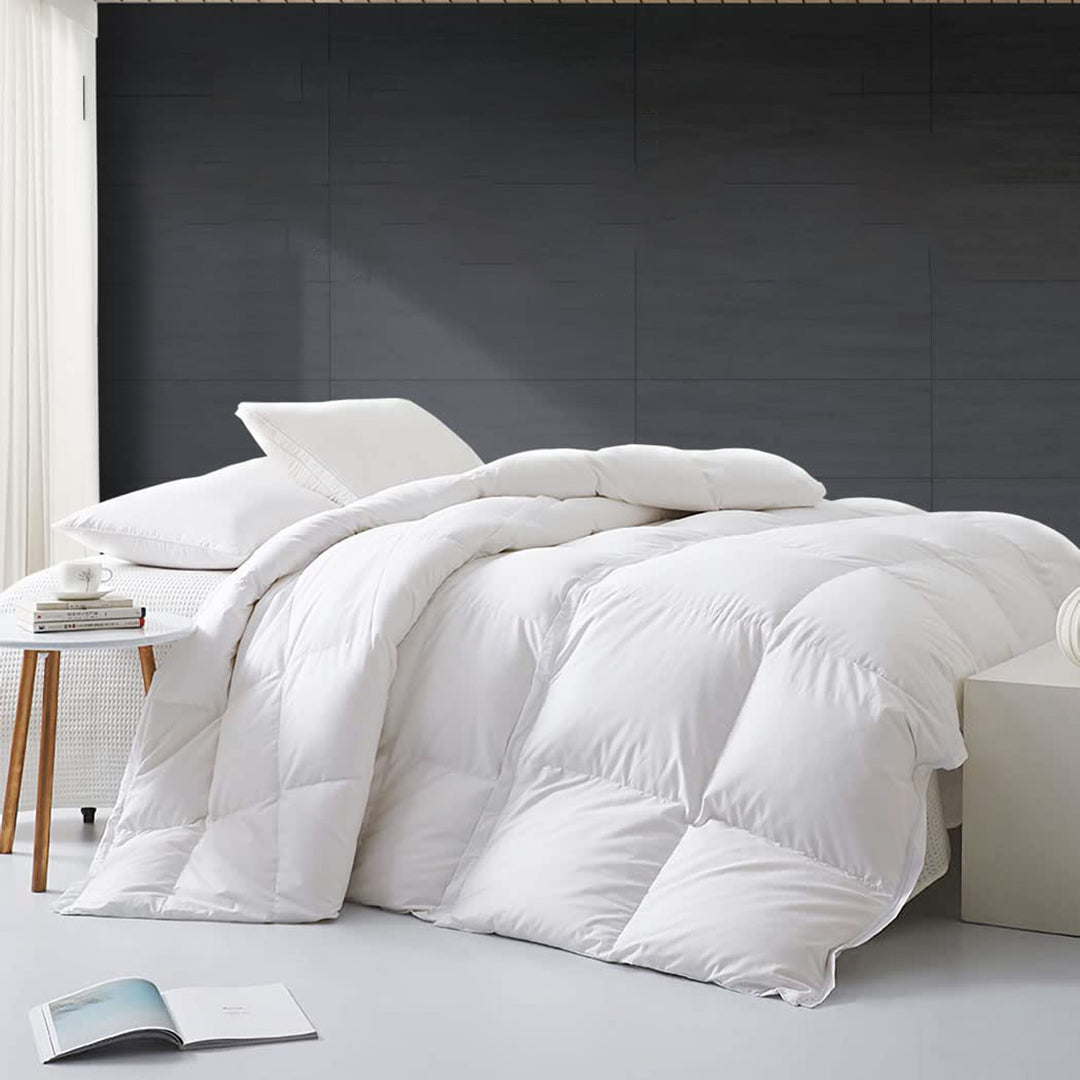 Razzai 500 GSM Winter Comforter Premium Collection Quilted Comforter |White|Microfiber|Lightweight