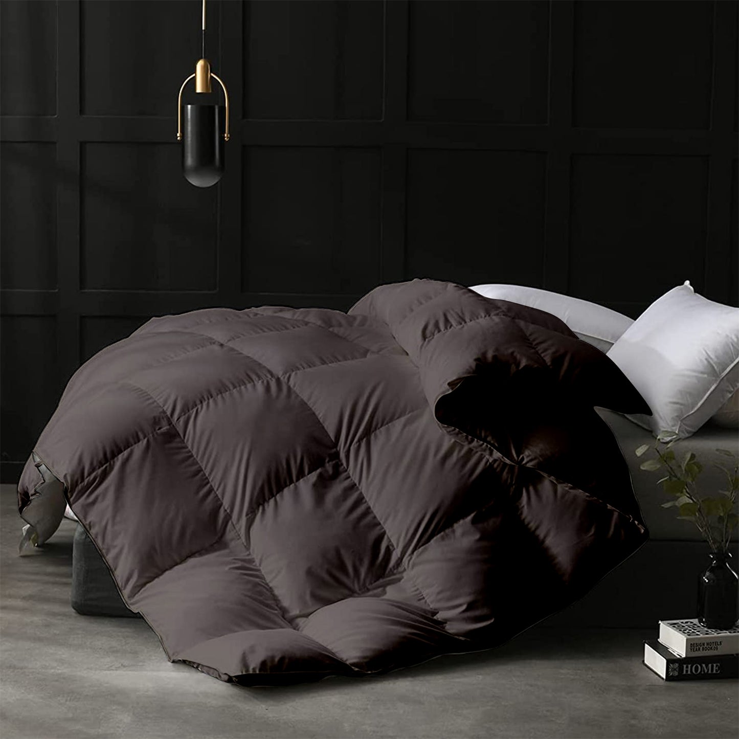Razzai 500 GSM Winter Comforter Premium Collection Quilted Comforter|Silver| Microfibre, lightweight