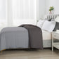 Razzai - 200 GSM Soft AC Comforter Hotel Quality-Down Alternative Reversible Comforter - All Season |AC Comforter/Blanket/Quilt/Rajai Double Bed|Silver/DarkGrey