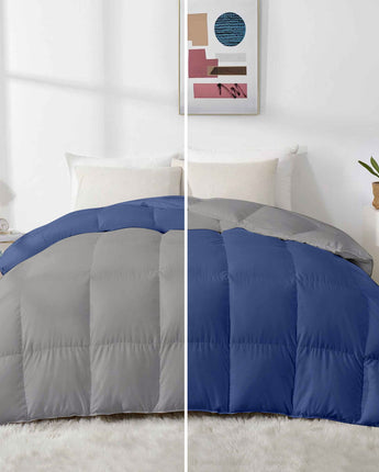 comforter for winter silver medium blue